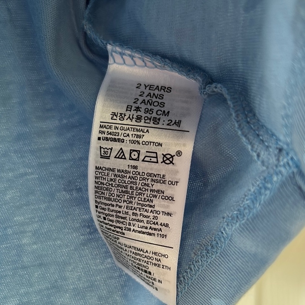 Baby GAP Blue Heart Top - Picture 7 of 9